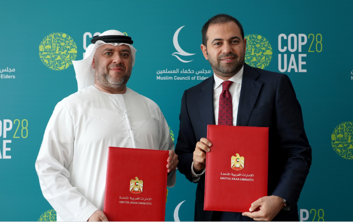 UAE’s Muslim Council of Elders and Office of the Special Envoy for Climate Change Sign MoU for Interfaith Dialogue and Environmental Sustainability